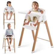 Chair Foldable, Adjustable High Chairs for Babies and Toddlers, Portable Highchair