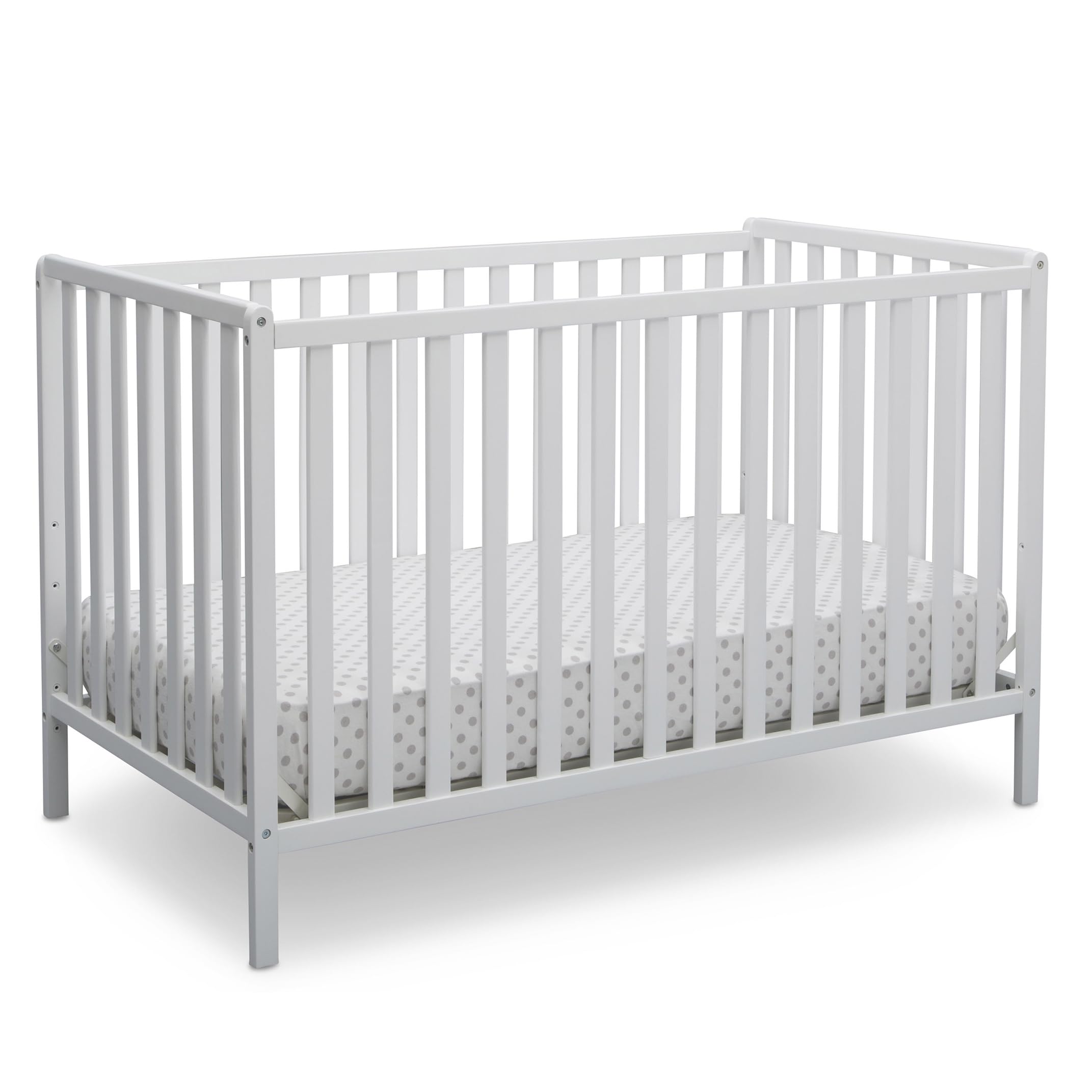 Heartland 4-in-1 Convertible Crib - Greenguard Gold Certified, Bianca White