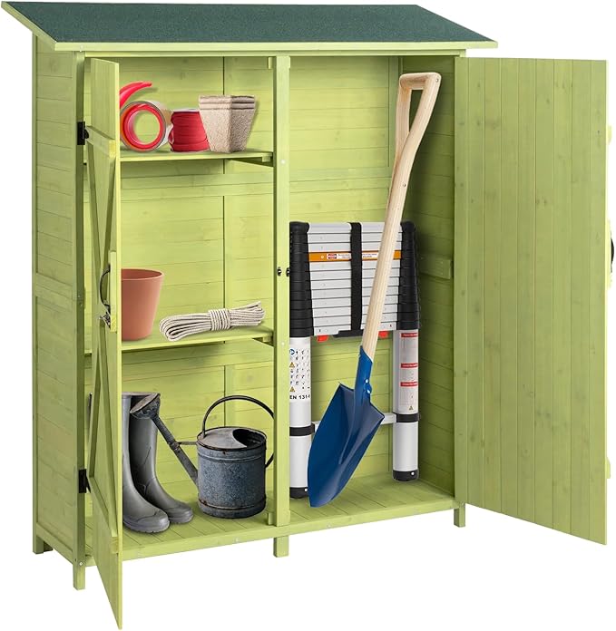 Upgraded Outdoor Wooden Storage Shed
