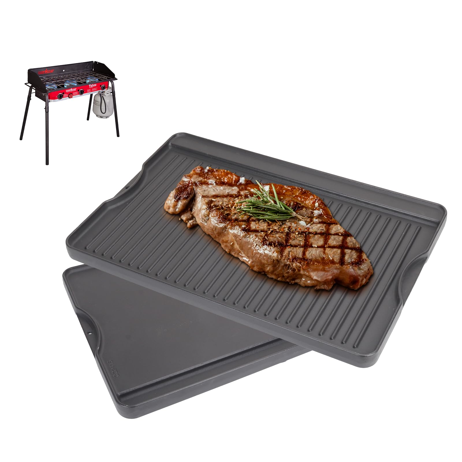 Cast Iron Reversible Griddle for Camp Chef, Universal Stove Top Griddle