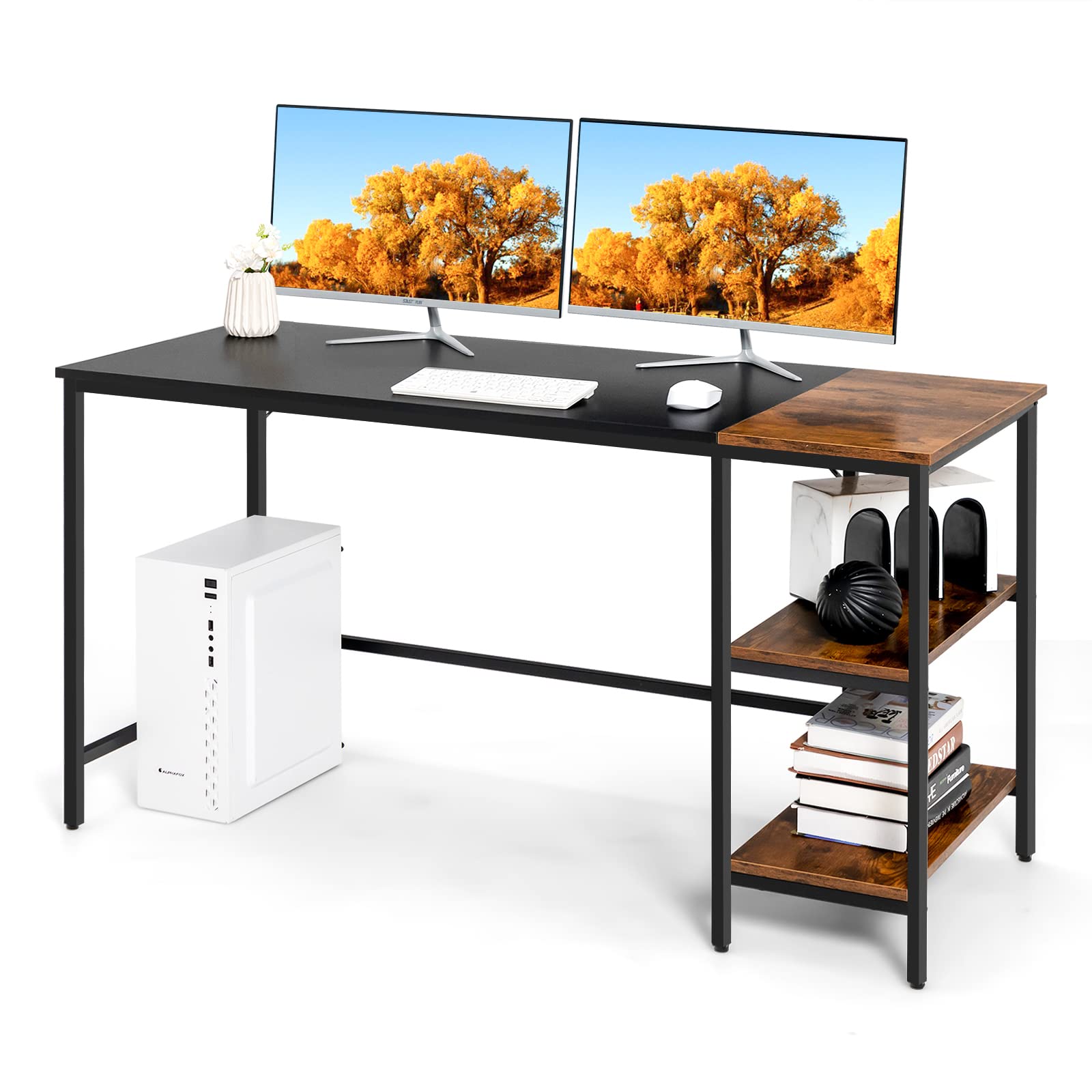 Multifunctional Computer Desk, Industrial Study Writing Desk,Small Desks