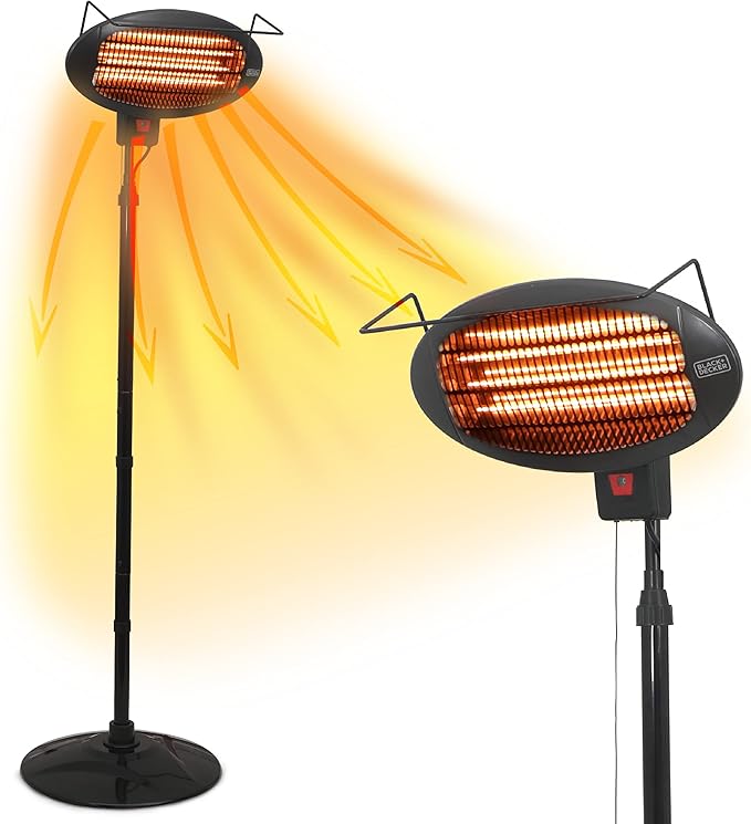Patio Electric Heater for Ceiling, Heater for Outside with Remote Control