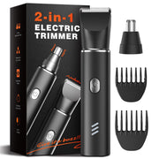 Body Hair Trimmer for Men,Electric Groomer, Nose/Ear Hair Clipper,Ceramic Blade