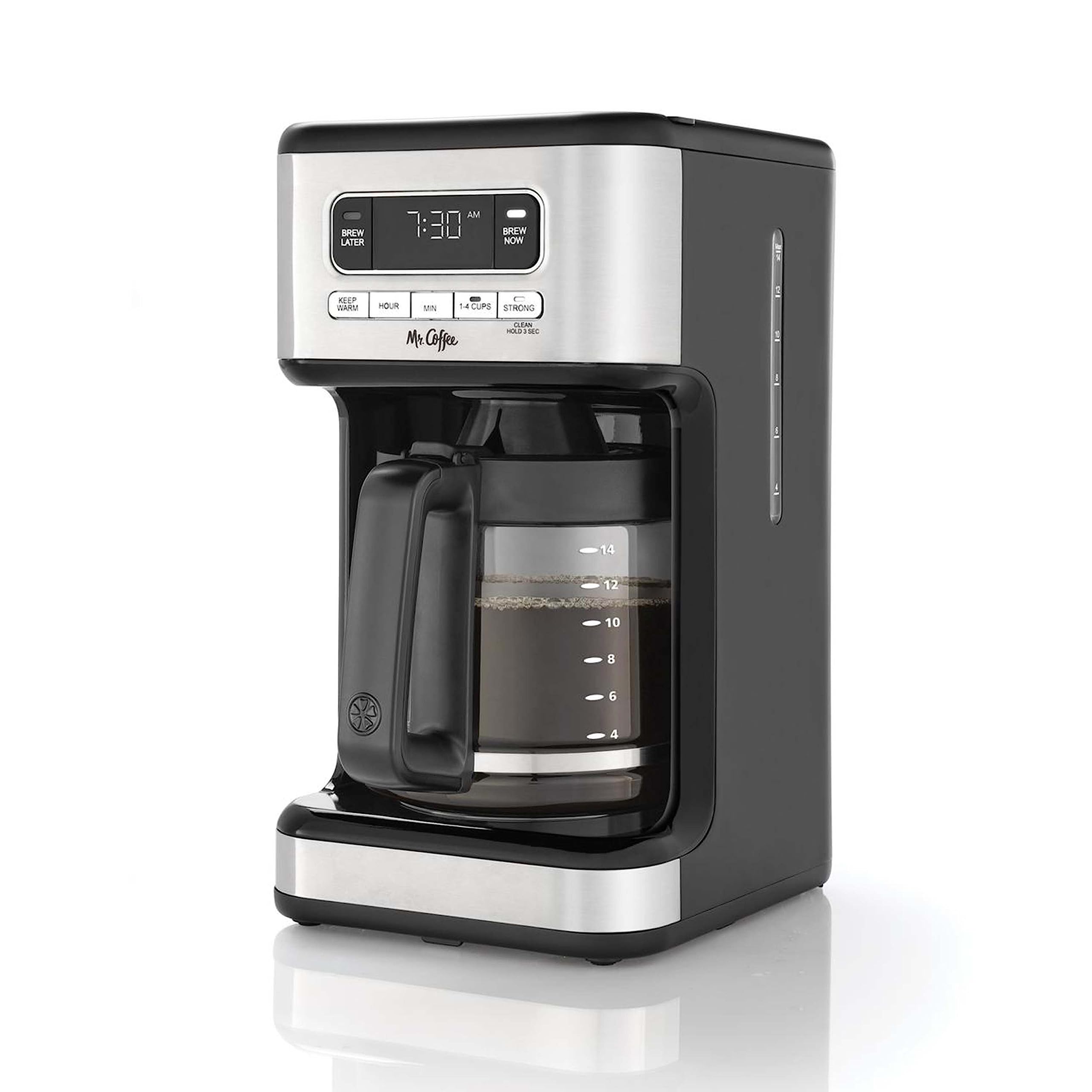 14 Cup Programmable Coffee Maker Stainless Steel