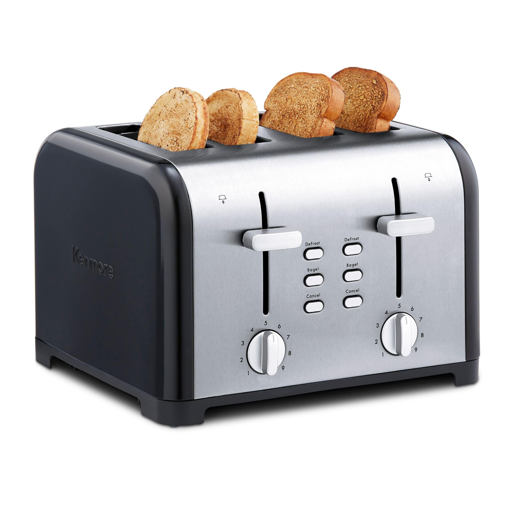 slice - extra wide slot countertop kitchen appliance, defrost function,