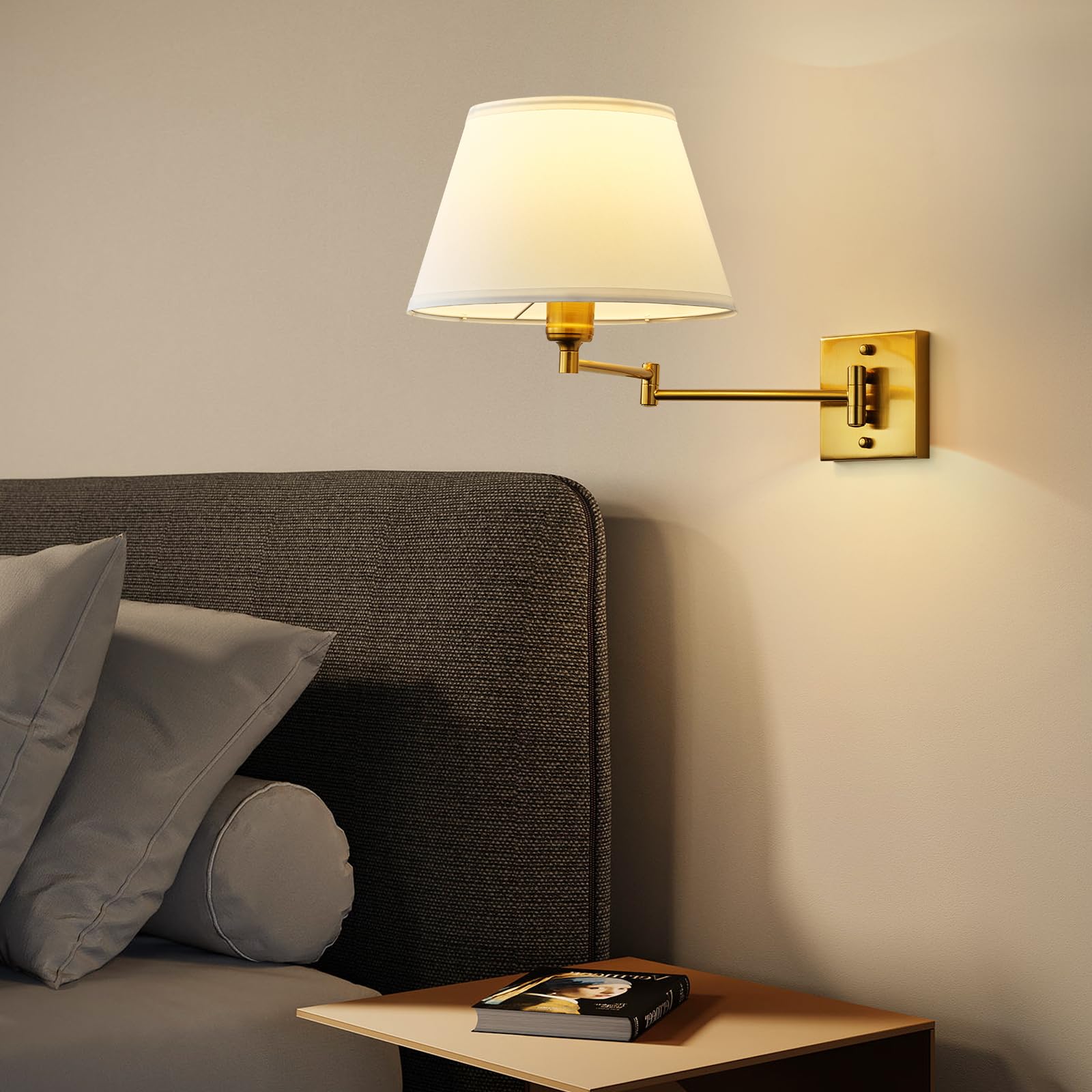 Operated Wall Sconces Set of Two with Remote Control, Rechargeable Cordless