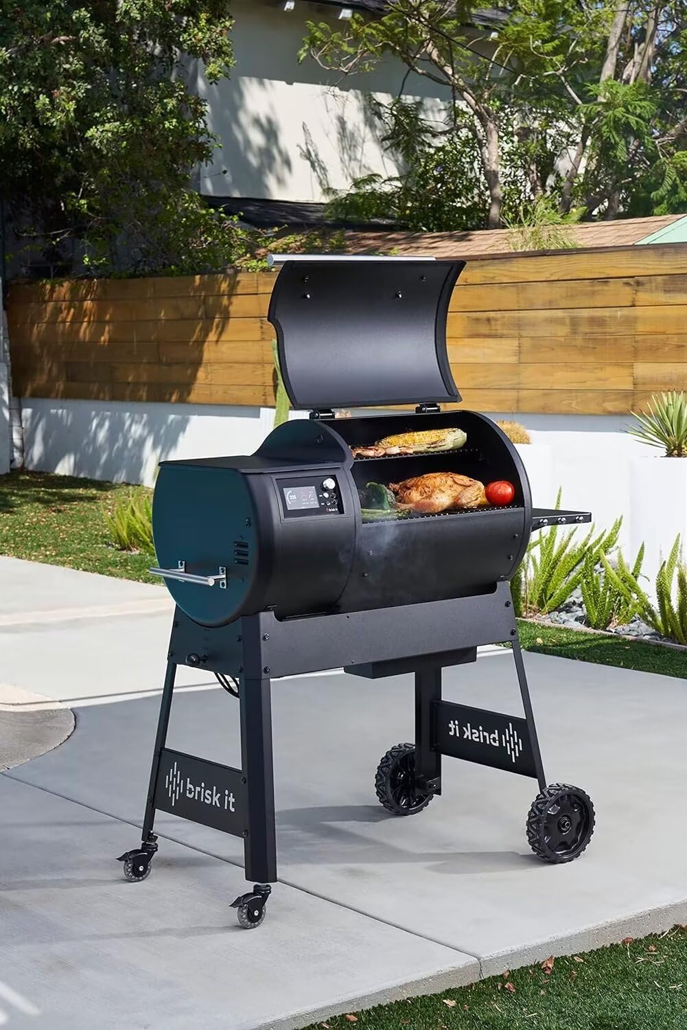 580 Electric Wood Pellet Smoker Grill – A.I. Smart BBQ Grill with WiFi, 7-in-1 Outdoor