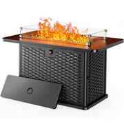 43-Inch Rectangular Propane Fire Pit with 60,000 BTU Output, Fire Pit Table Premium Gas