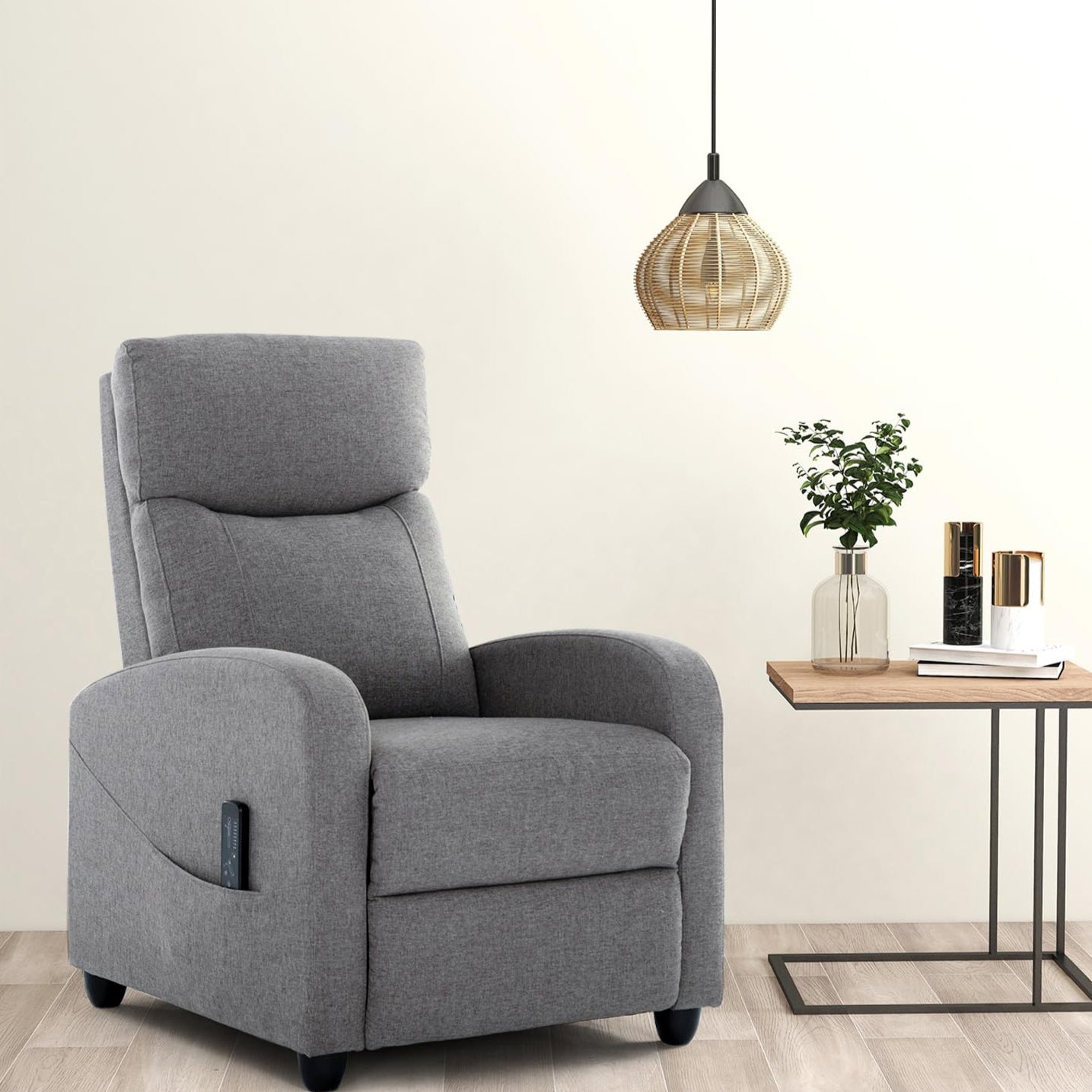 Recliner Chair with Massage and Lumbar Support,living room
