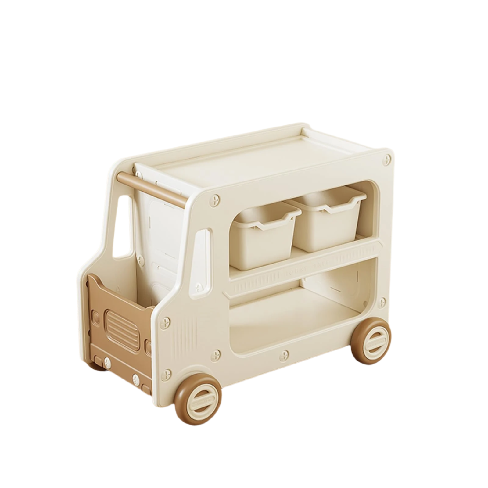 Toy Organizers And Storage For Kids, 2 Layers Toy Storage Cabinet With Bookshelf Toys