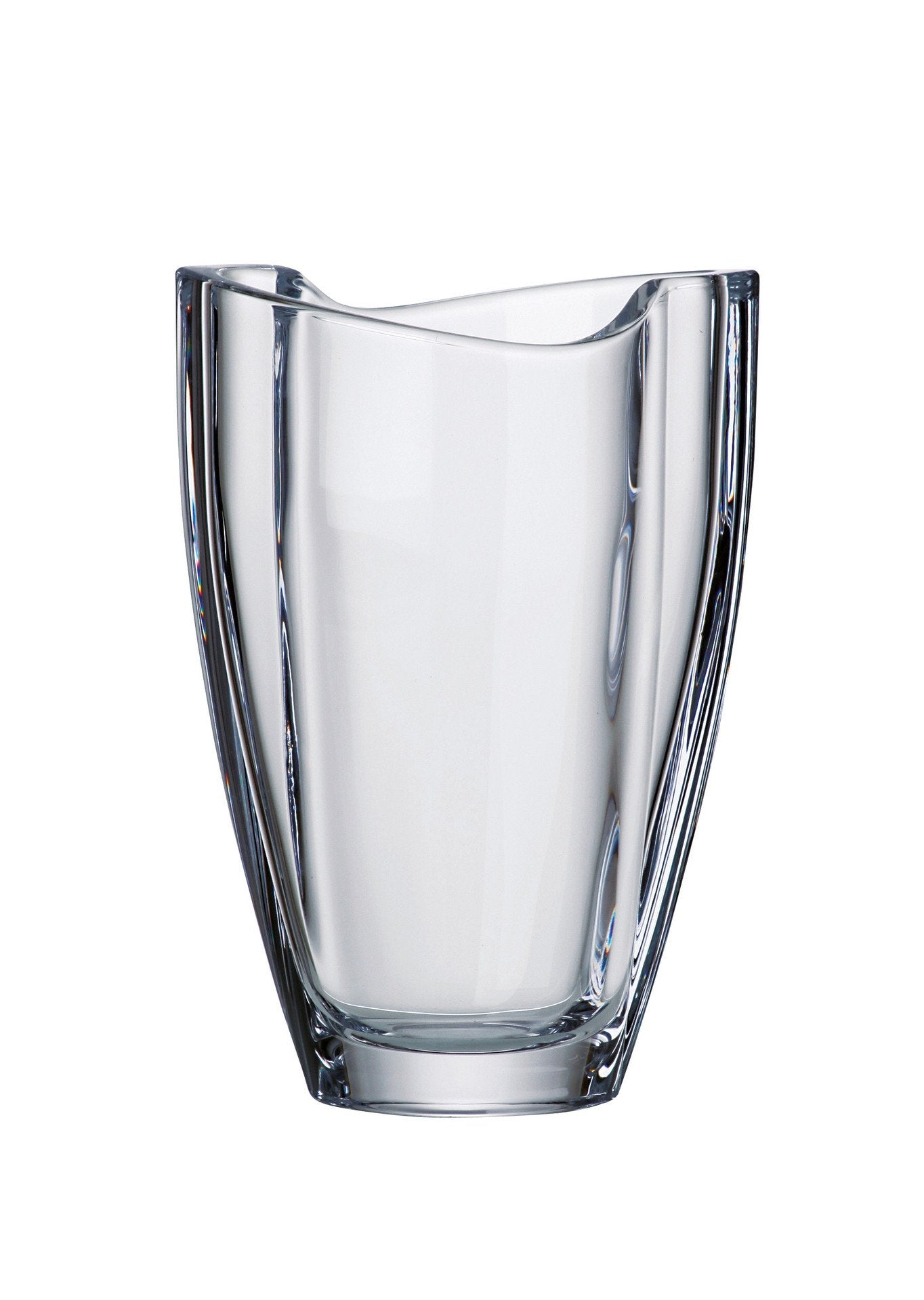 Glass - Crystalline - Vase - 9" Height - Made in Europe