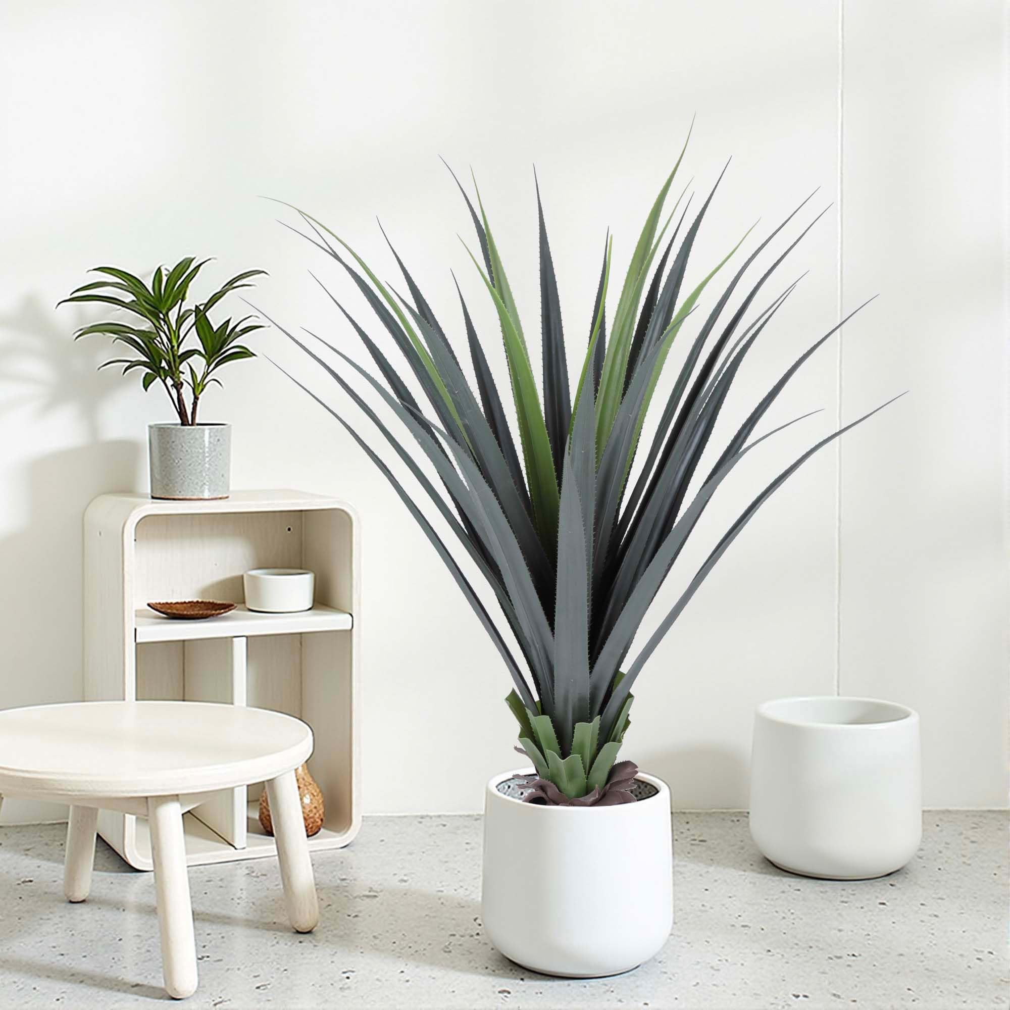 44inch Artificial Agave Plant Potted Plants Fake Agave Plant for Home Office Garden