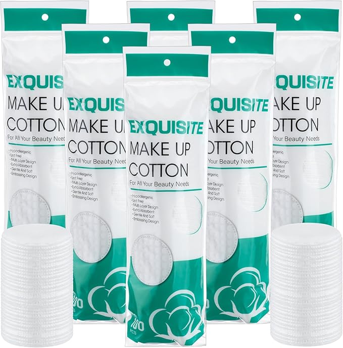2500 Pcs Cotton Rounds Bulk Exfoliating Rounds Cotton Rounds for Face Makeup
