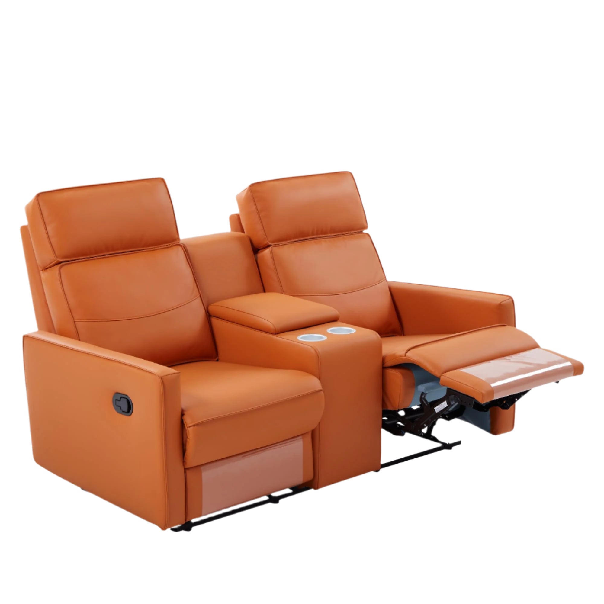 Recliner Sofa Set, High-Back Faux Leather Rocking Chair,living room