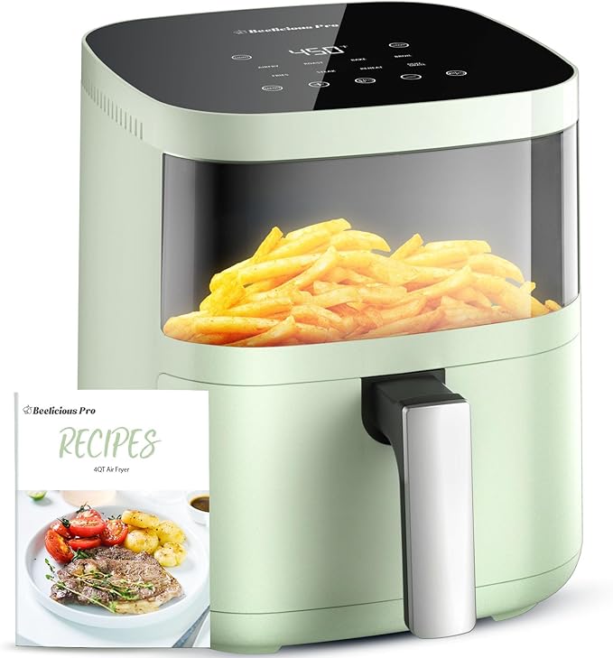 Air Fryer, Beelicious 8-In-One Smart Compact 4QT Air Fryers