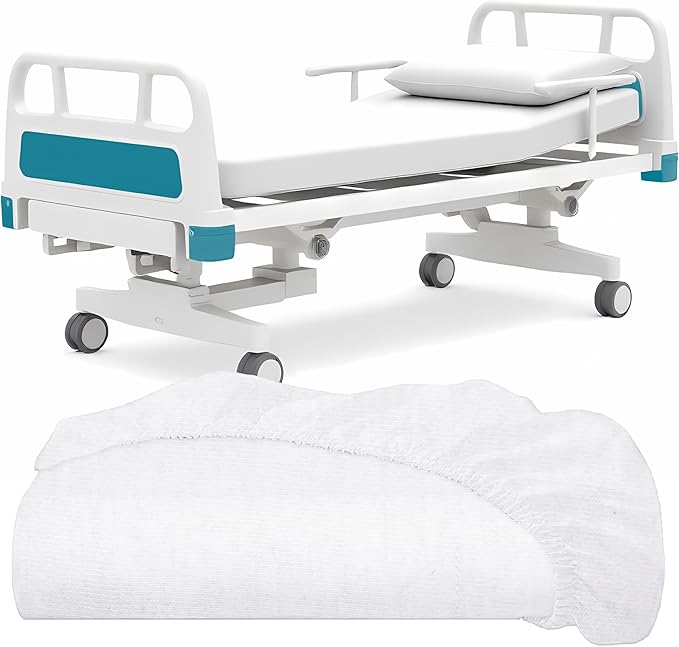 Twin Flat Sheets 3 Pack, White Cotton Flat Bed Sheet 66x104 Inches