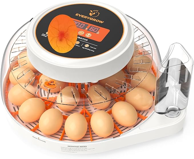 Incubators for Hatching Eggs, 12 Eggs Smart Incubator with Automatic Egg Turning