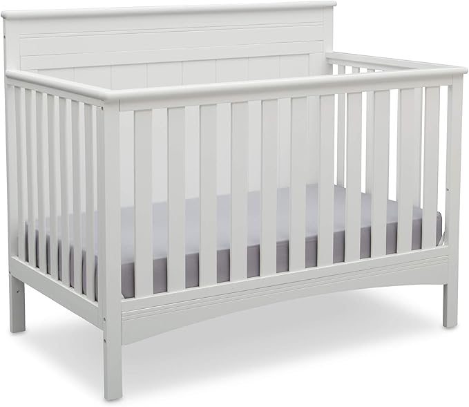 4-in-1 Convertible Baby Crib - Greenguard Gold Certified, Grey