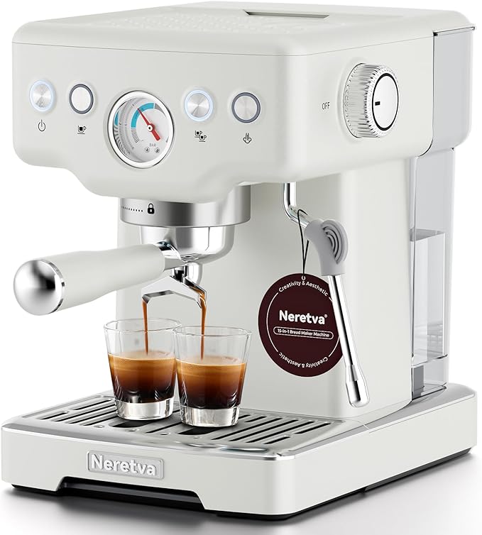 Espresso Machine, 15 Bar Espresso Coffee Machine with Visible Pressure