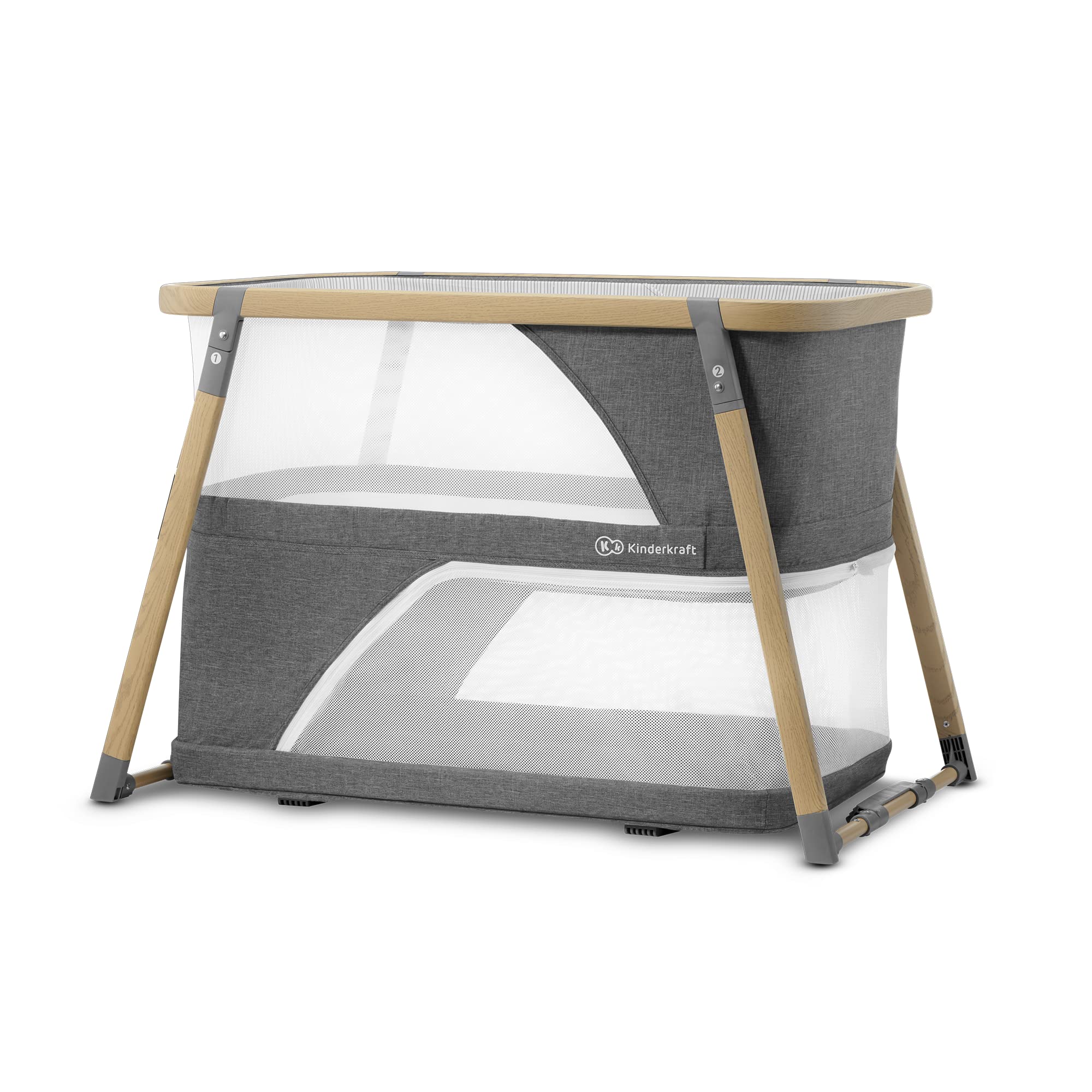 Travel Crib for Baby, Convertible Sleeping Cot 4 in 1 with Easy to Pack Playpen
