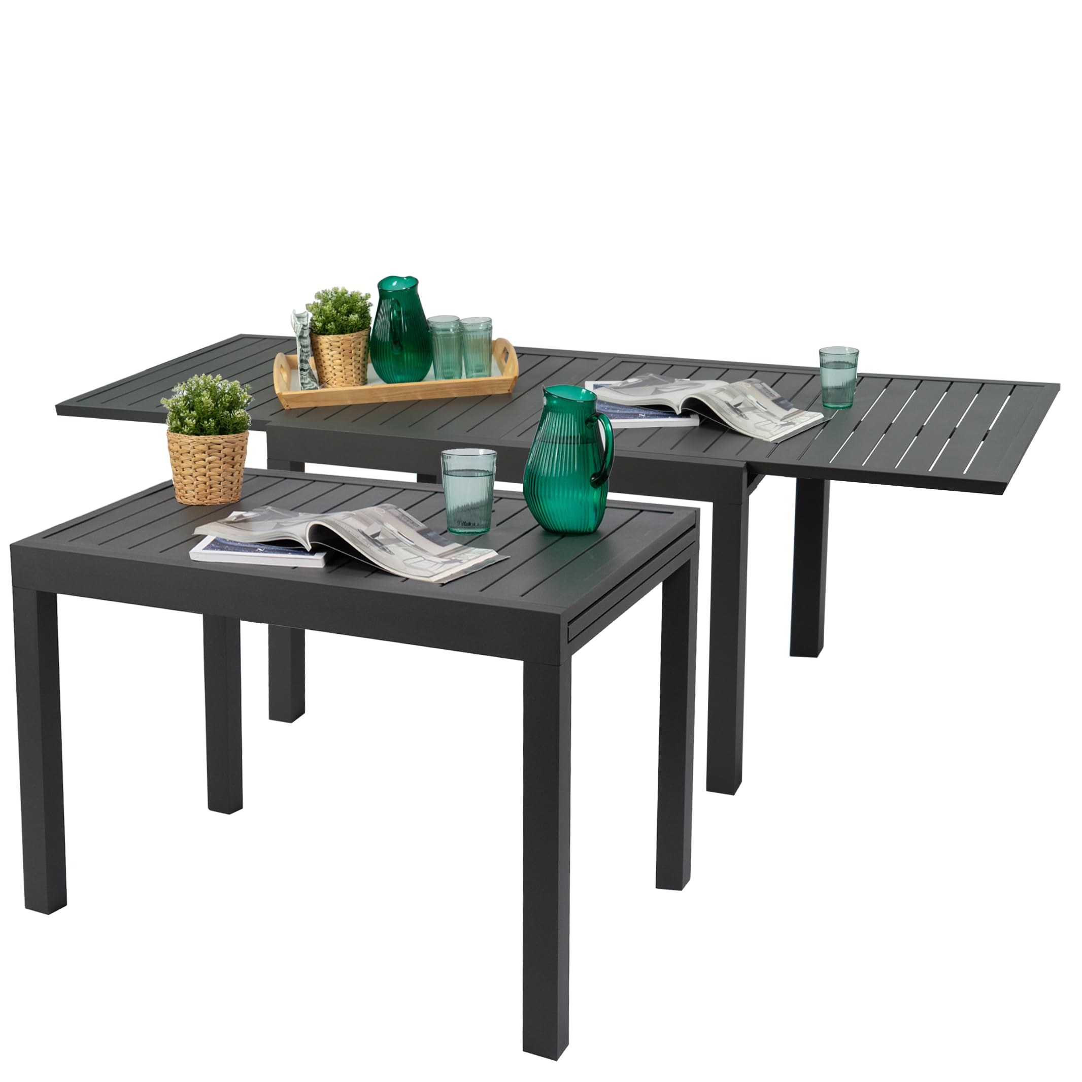 Villa Expandable Patio Dining Table - Adjustable