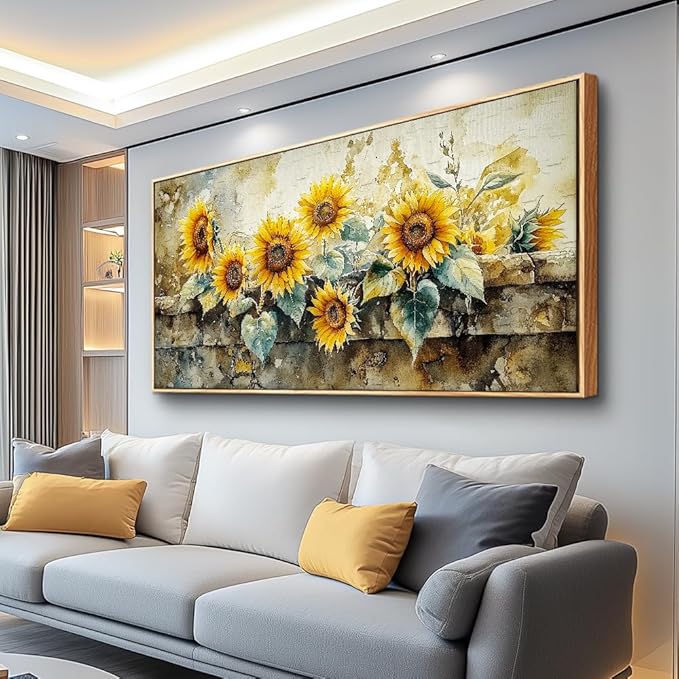 Large Canvas Wall Art For Living Room Bedroom Wall Decor Office Blue Seaside
