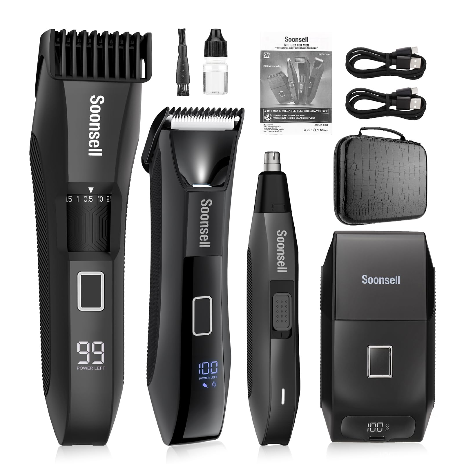 Manscape Beard Trimmer for Men,Ball Shaver,Nose Hair Clippers,Electric Razor