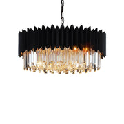 Chandelier 23.62'' K9 Crystal Round Pendant Lights Adjustable