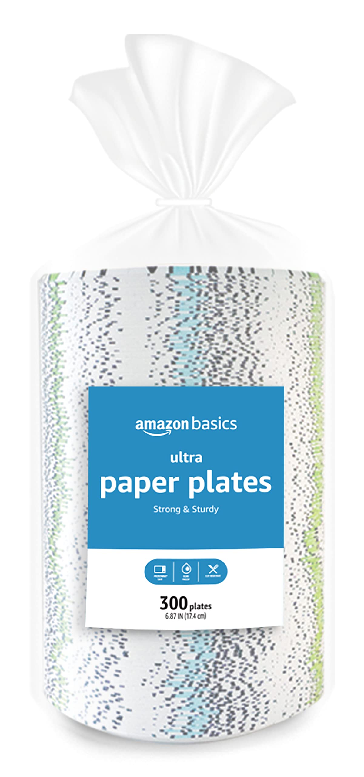 Ultra Paper Plates, 6.87 Inch, Disposable, 600 Count (2 Pack of 300) (Previously Encore)