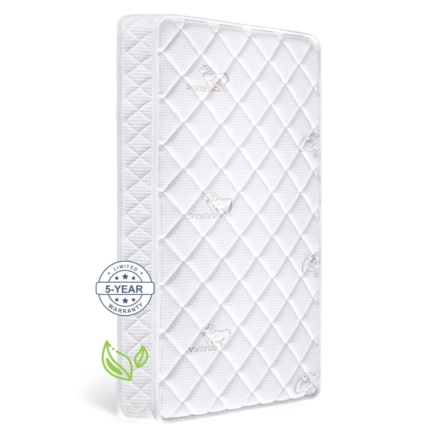 Crib & Toddler Mattress,100% Knitted Fabric