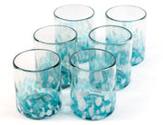 12 oz Hand Blown Mexican Drinking Glasses - Set of 6 tumblers
