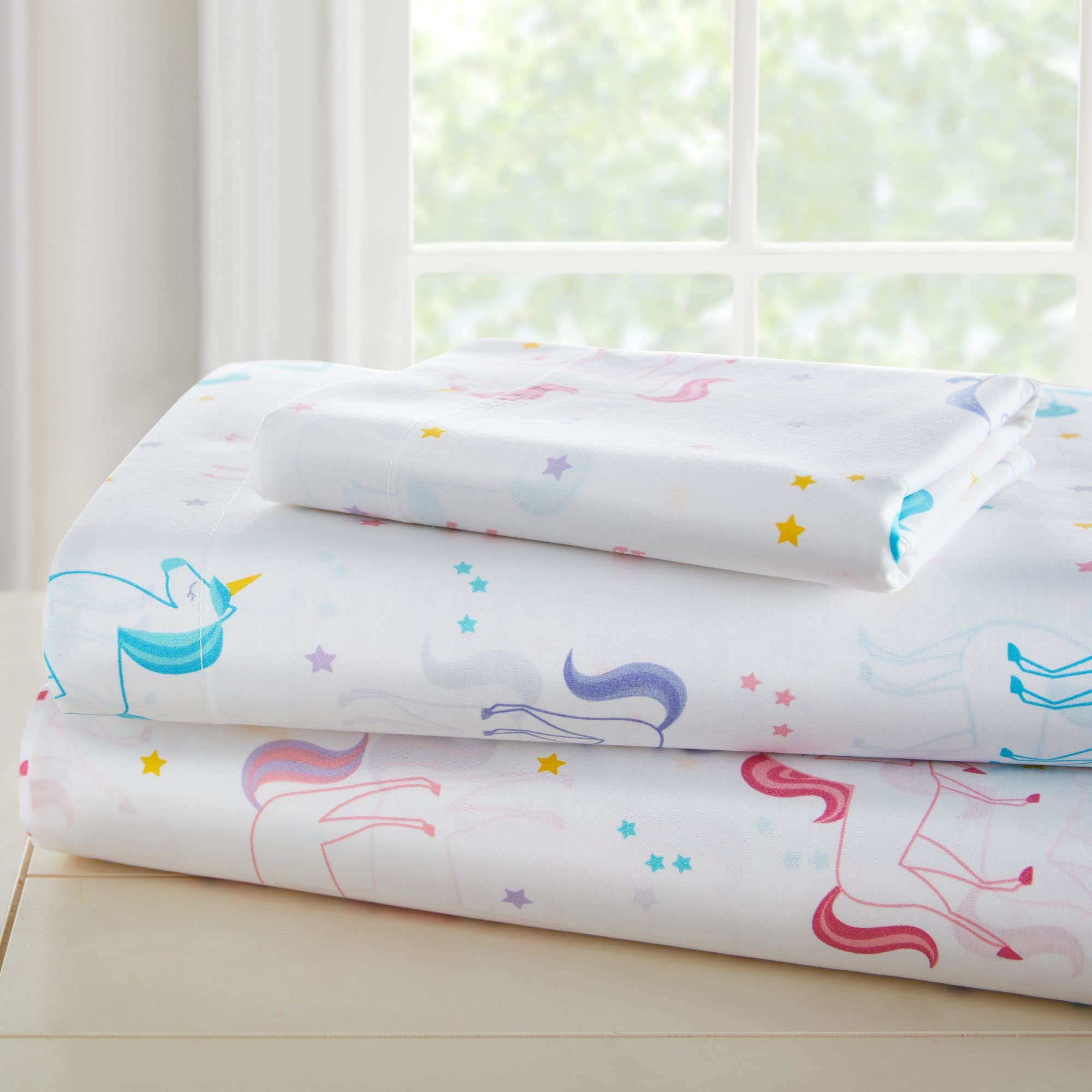 5-Piece Twin Bedding Set – 100% Cotton Comforter, Sheets & Pillowcase