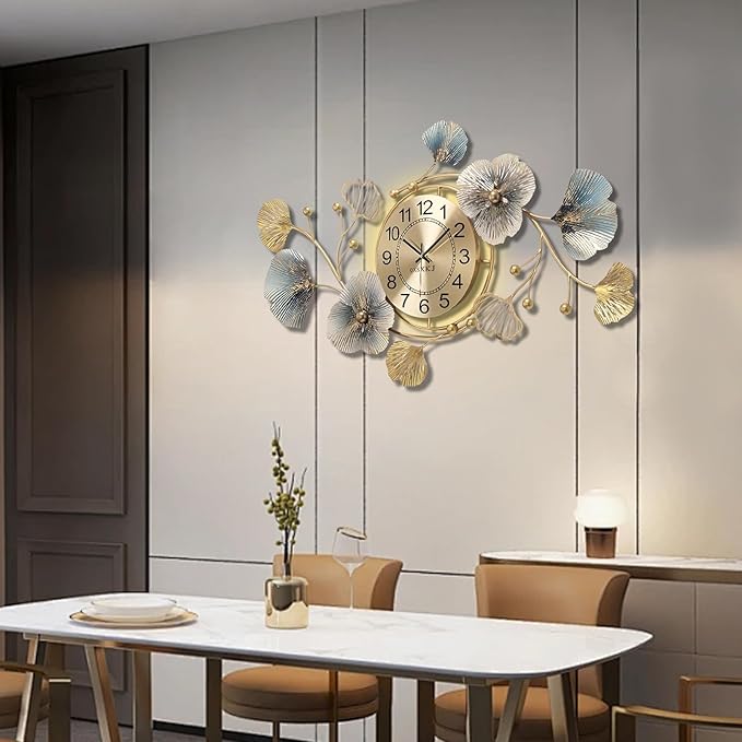 3D Metal Wall Art Decor Gold, 59" Large 3d Wall Decor