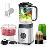 Blenders and Food Processor Combo for Kitchen, 5 in 1 Blender for Shakes and Smoothies
