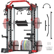 Smith Machine for Home Gym, Power Rack with Cable Crossover, Squat Rack