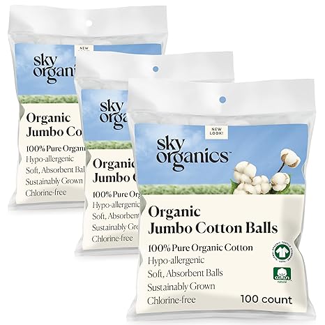 Jumbo Cotton Balls for Sensitive Skin