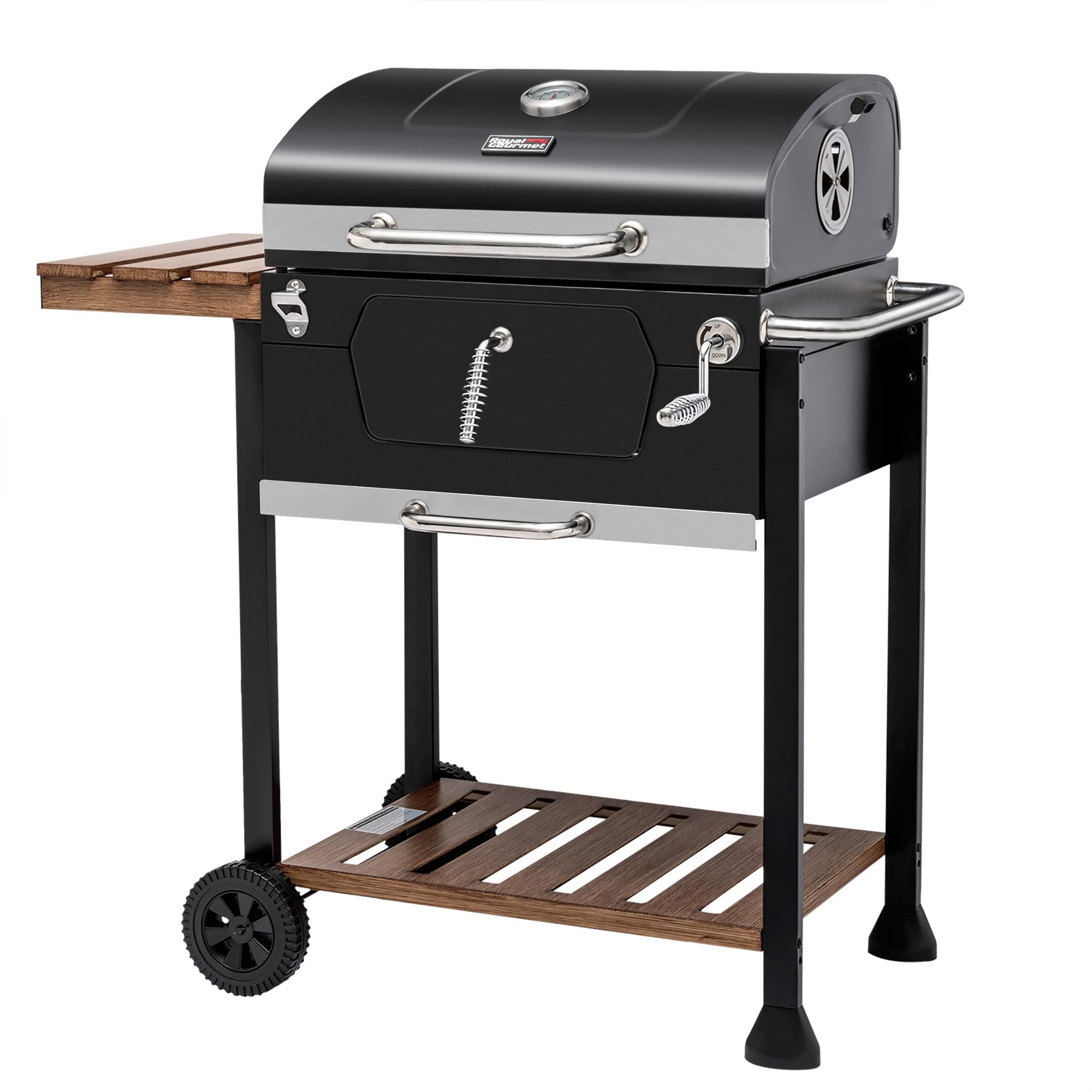 Portable Charcoal Grill, Tabletop Outdoor Barbecue Smoker, Small BBQ Grill for Outdoor