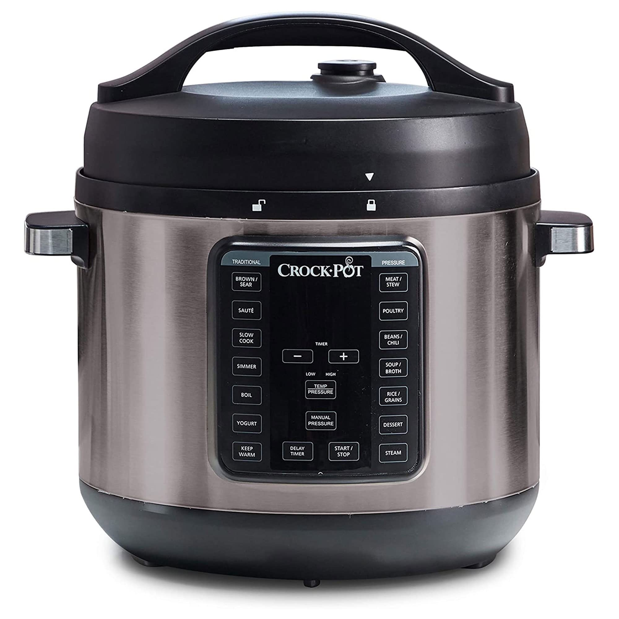 8-Quart Multi-Use XL Express Crock Programmable Slow Cooker and Pressure Cooker