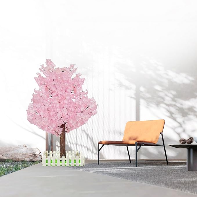 Artificial Cherry Trees Indoor Decor: Handmade Natural Fake Cherry Blossom
