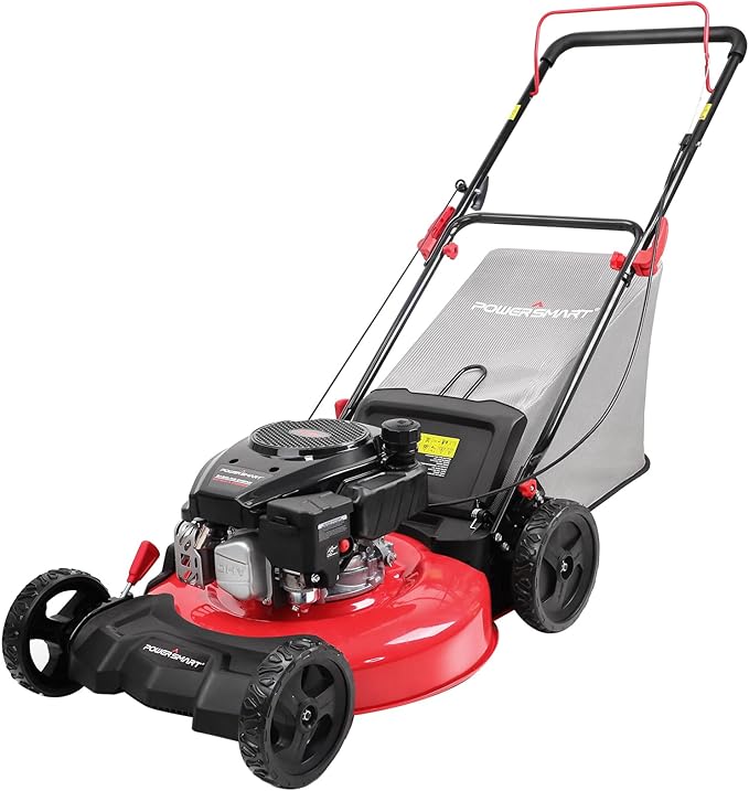 Gas Lawn Mower 21-Inch 144cc OHV Engine 3-in-1 Push Mower with Bagging