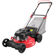 Gas Lawn Mower 21-Inch 144cc OHV Engine 3-in-1 Push Mower with Bagging