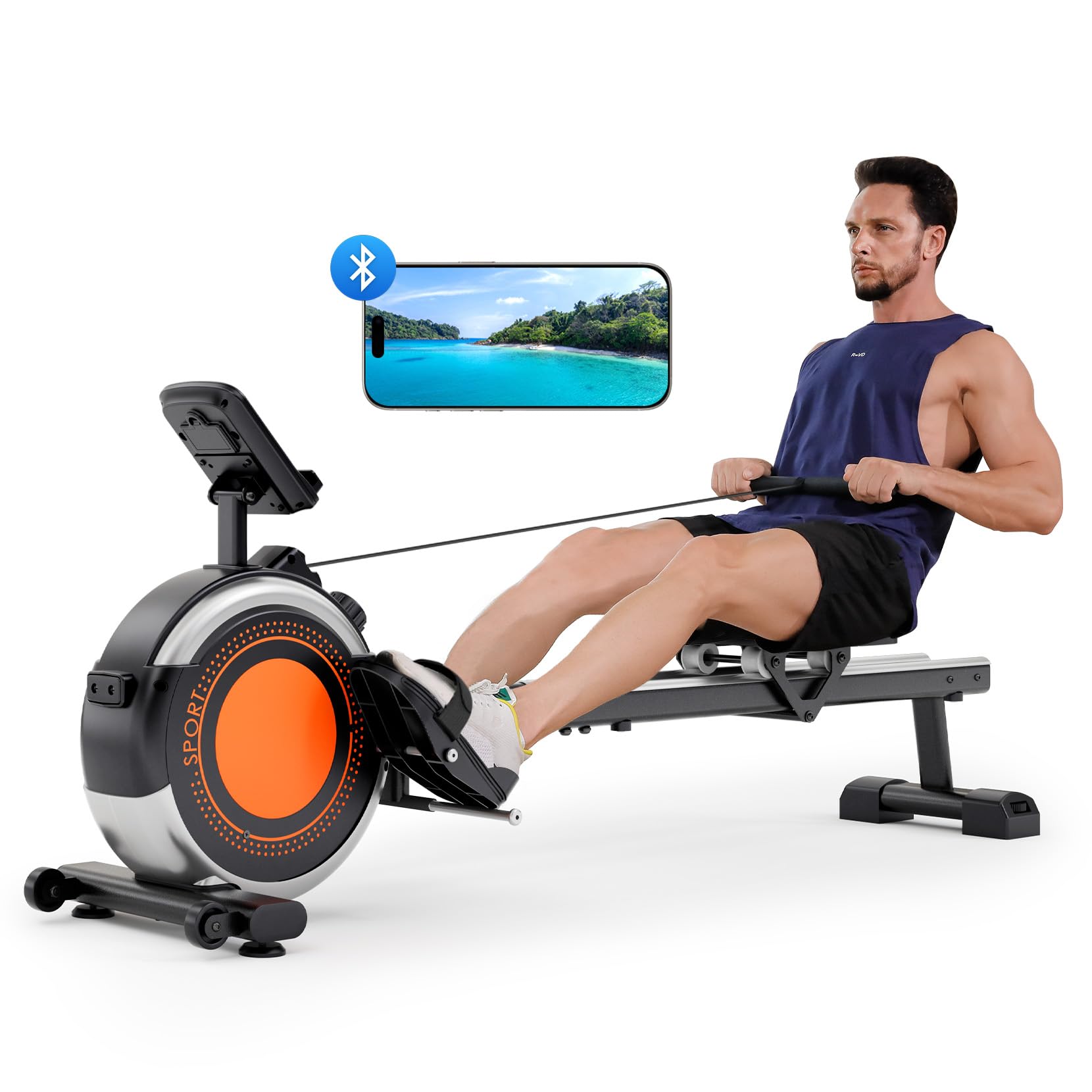 Rowing Machines for Home Use, Rowing Machine Max 350 LBS, Magnetic Rower