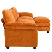 Sectional Sofa Modular Deep Seat Sofa Couch with Ottoman for Living Room