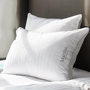 Hotel Collection Pillow 500 Thread Count Damask Stripe Embroidered Feathers
