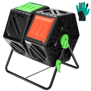Dual Chamber Tumbling Composter, 2X 18.5 Gallon Compost Bin