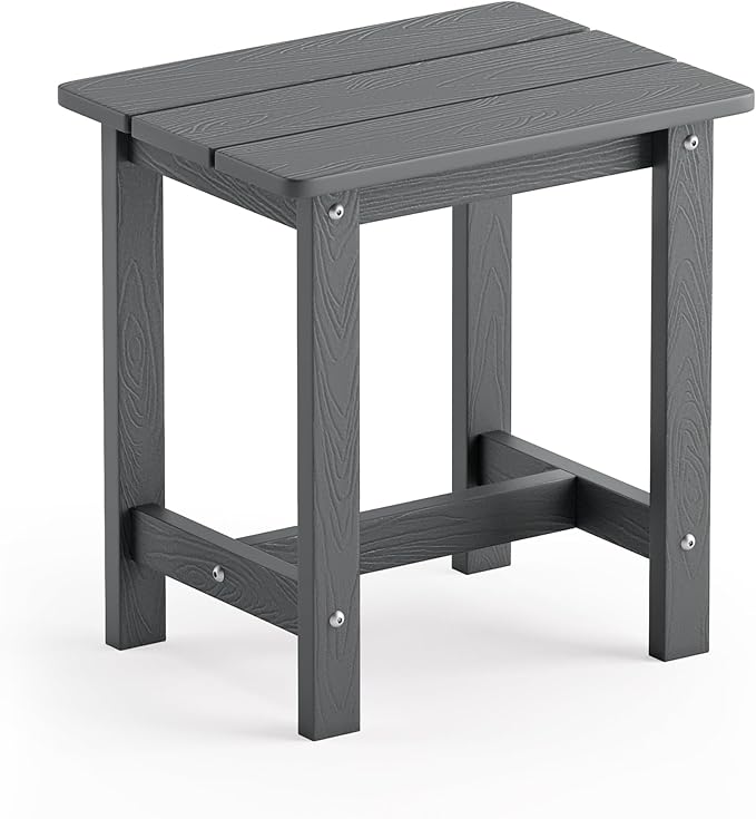 Outdoor Side Table, HDPS Small Outdoor Adirondack Side Tables