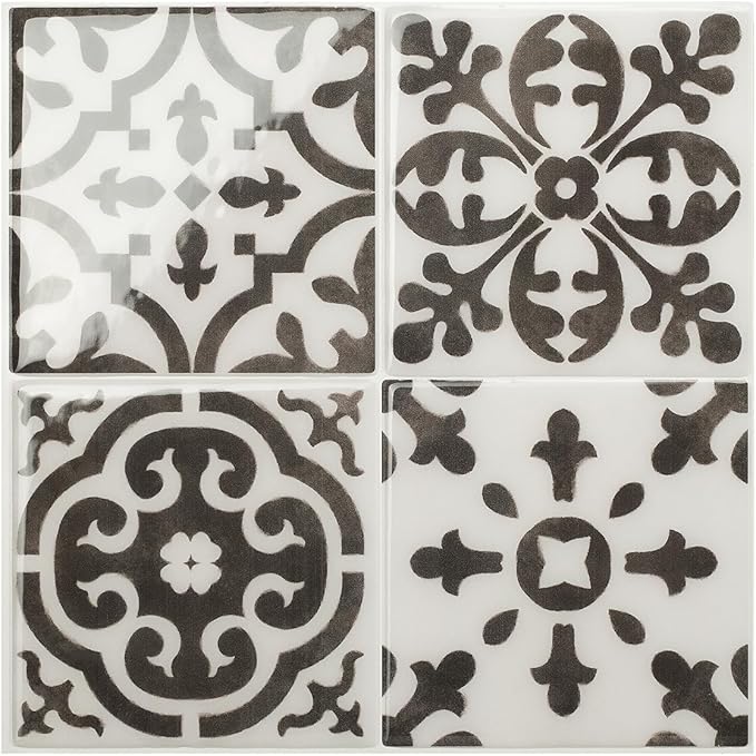 Peel and Stick Backsplash - 5 Sheets of 9" x 9" - 3D Adhesive Peel and Stick