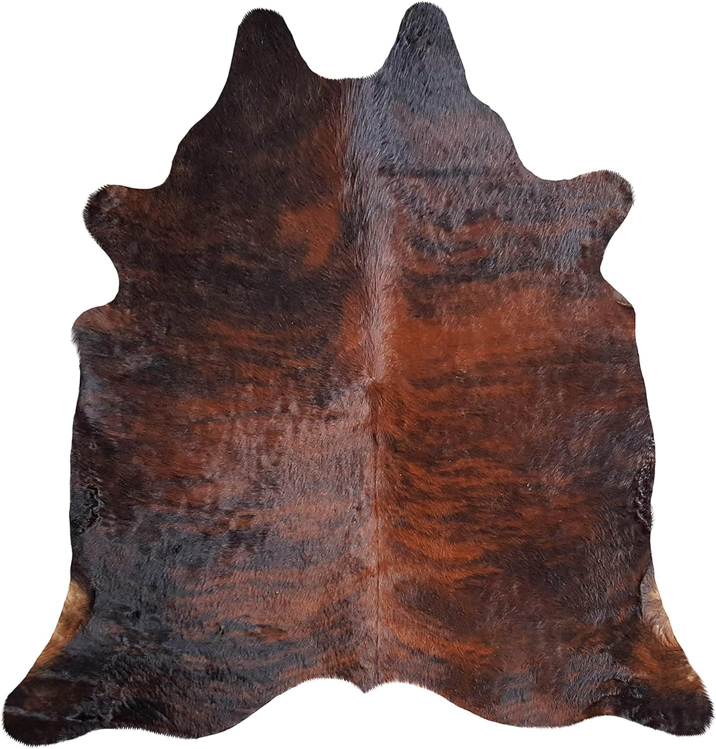 100% Genuine Dark Reddish Cowhide Rug - Modern Style Animal Skin Rug & Floor