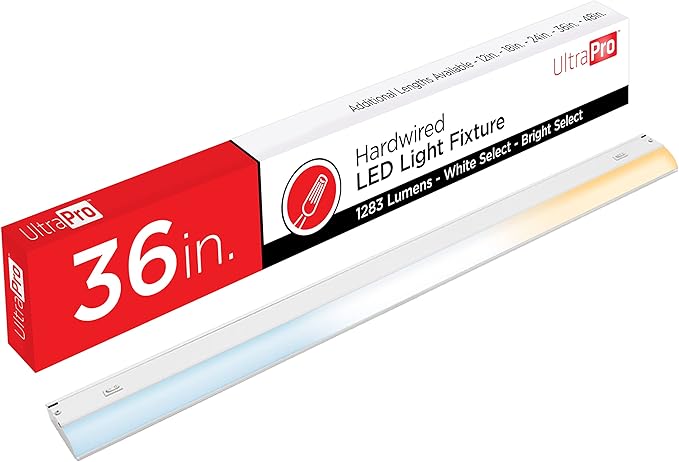48 inch Hardwired Under Cabinet Lights, 3 Color Settings - 2700K/4000K/5000K - Warm