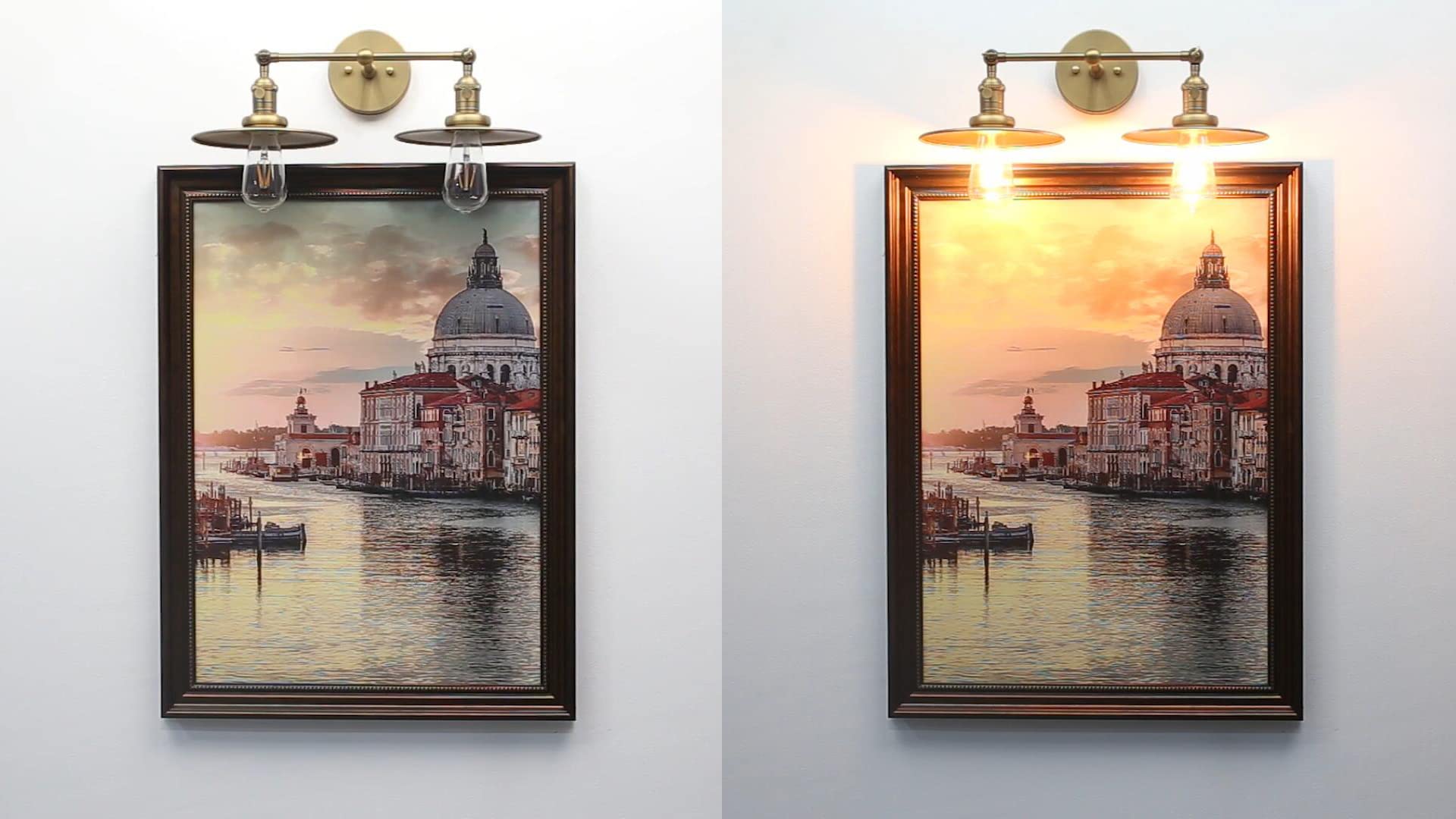 2 Lights Wall Sconce Antique Finished Bathroom Vanity Light with Switch and Dual